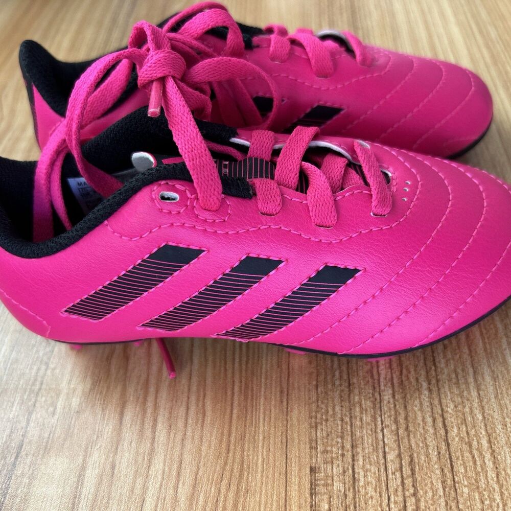 Adidas Goletto VIII FG J Soccer Cleats Kids Size US 10k Pink Black GW6163
